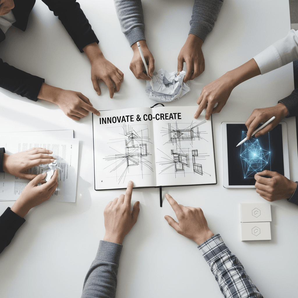 Experienced construction team collaborating on project